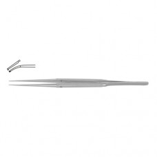 Diam-n-Dust™ Micro Dissecting Forcep Curved - 1 x 2 Teeth Stainless Steel, 18 cm - 7" Tip Size 6.0 x 0.4 mm